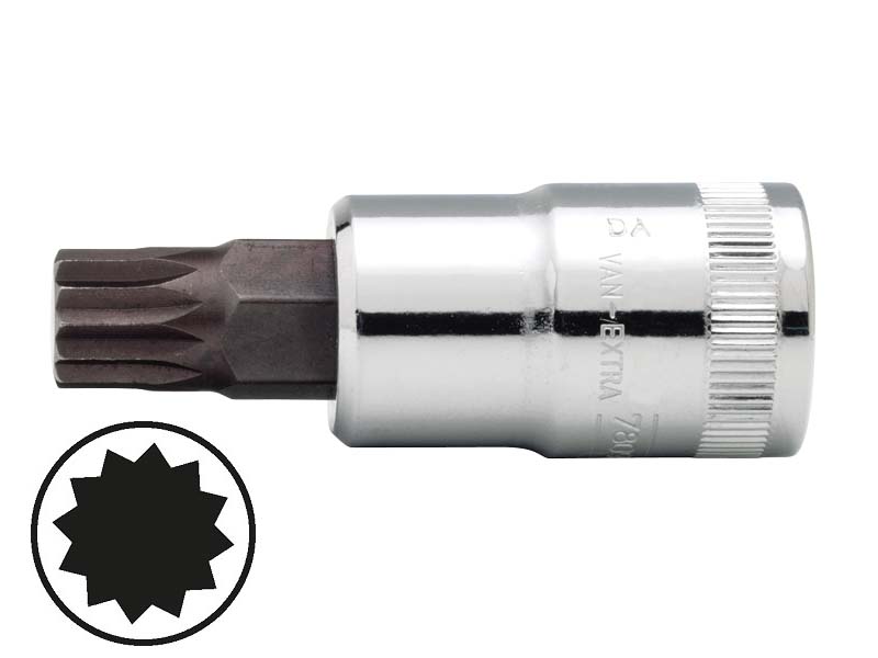 Socket driver 7809XZN M16 60mm 1/2"
