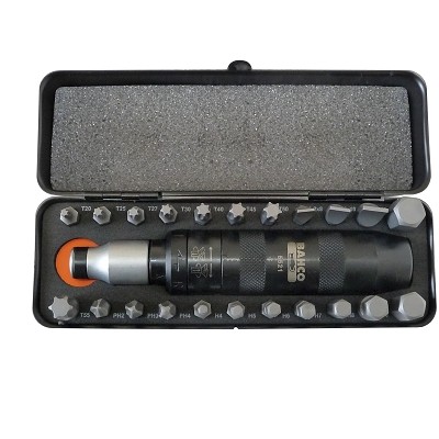 Impact screwdriver set 23 pcs PH,SL,HEX,TORX