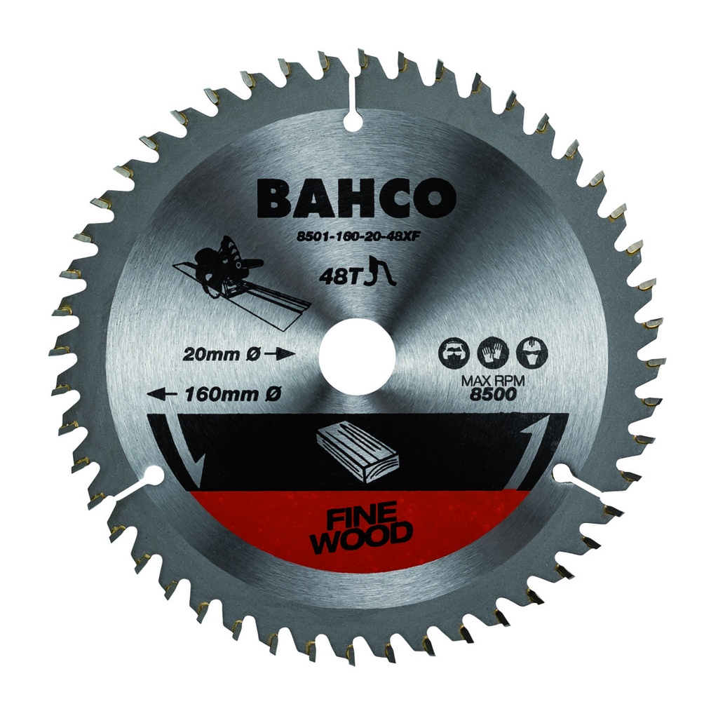 Circular saw blade for plunge saw machines 165x20mm 48T XF for wood