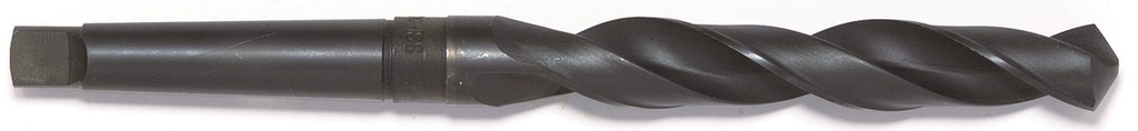 HSS Roll Forged Drill Ø22,50 mm. Morse taper shank CM2. Point angle 118°.  Steam treated