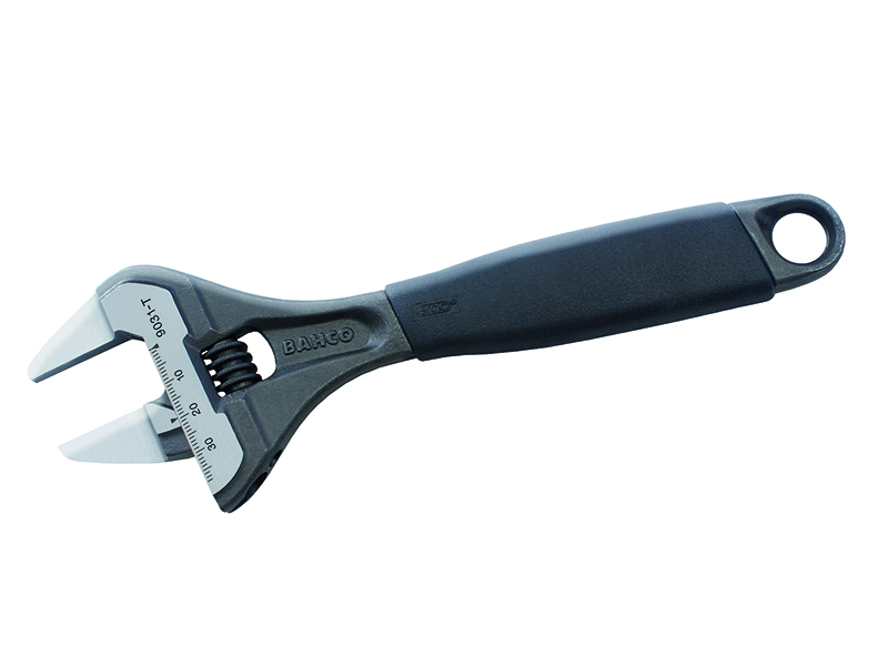 Adjustable wrench with thin jaws 218mm max 38mm Ergo