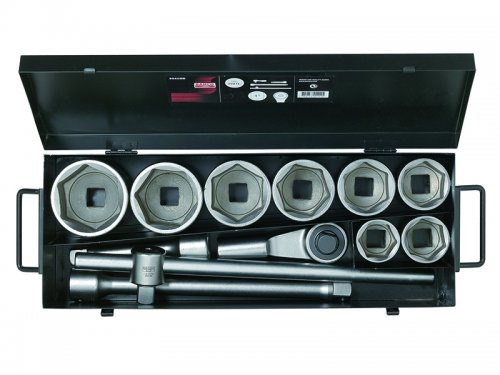 Socket set 1", 12 pcs metric