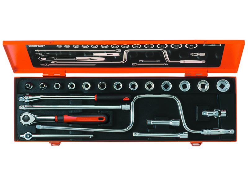 Socket set 3/8" Ergo