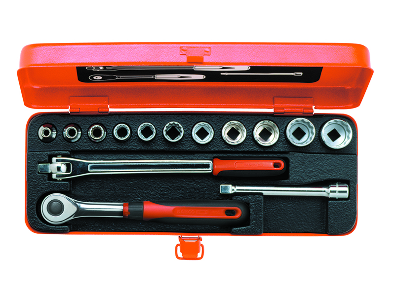 Socket set A7400DZ 1/4"-7/8" 14 pcs 3/8"