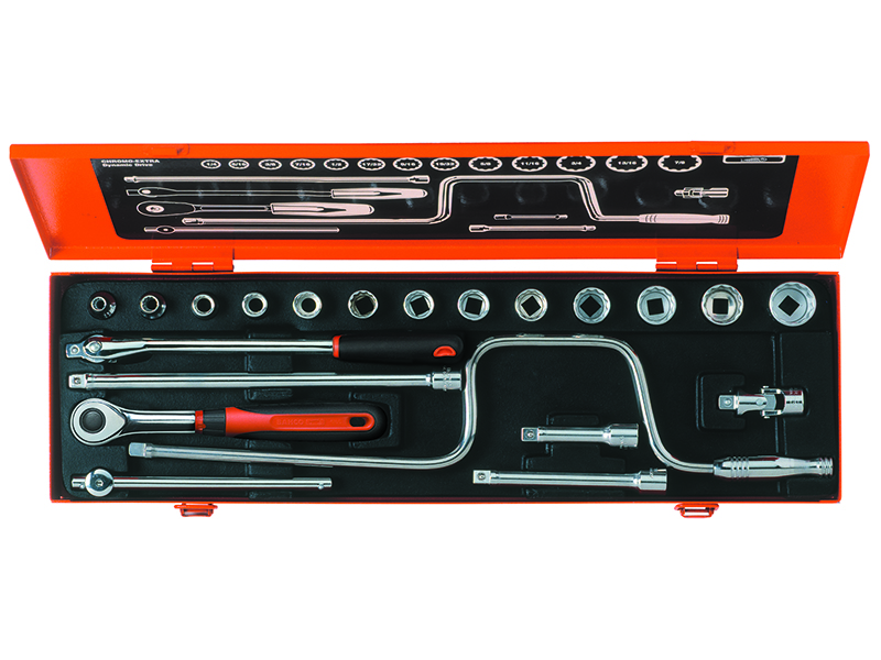 Socket set 3/8" Ergo