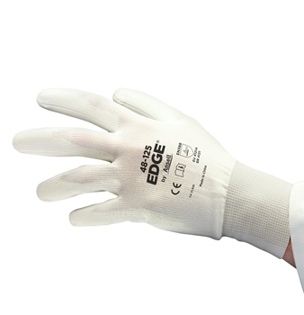 Safety gloves Ansell Edge 48-125, size 11. Ultra thin polyester. PU palm dipped