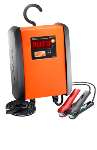 Fully automatic 10A charger/maintainer for 24V Lead -acid and Lithium LiFeP04 batteries, battery charging range 12V: 6-58Ah
