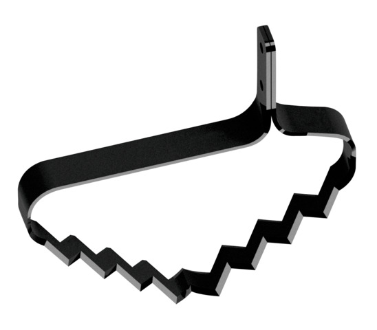 V-shape cultivator blade for BCL141