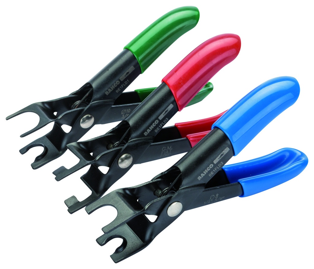 Fuel line disconnecting pliers et 3 pcs diam. 8-10mm