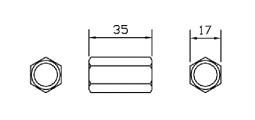 Special socket 17mm