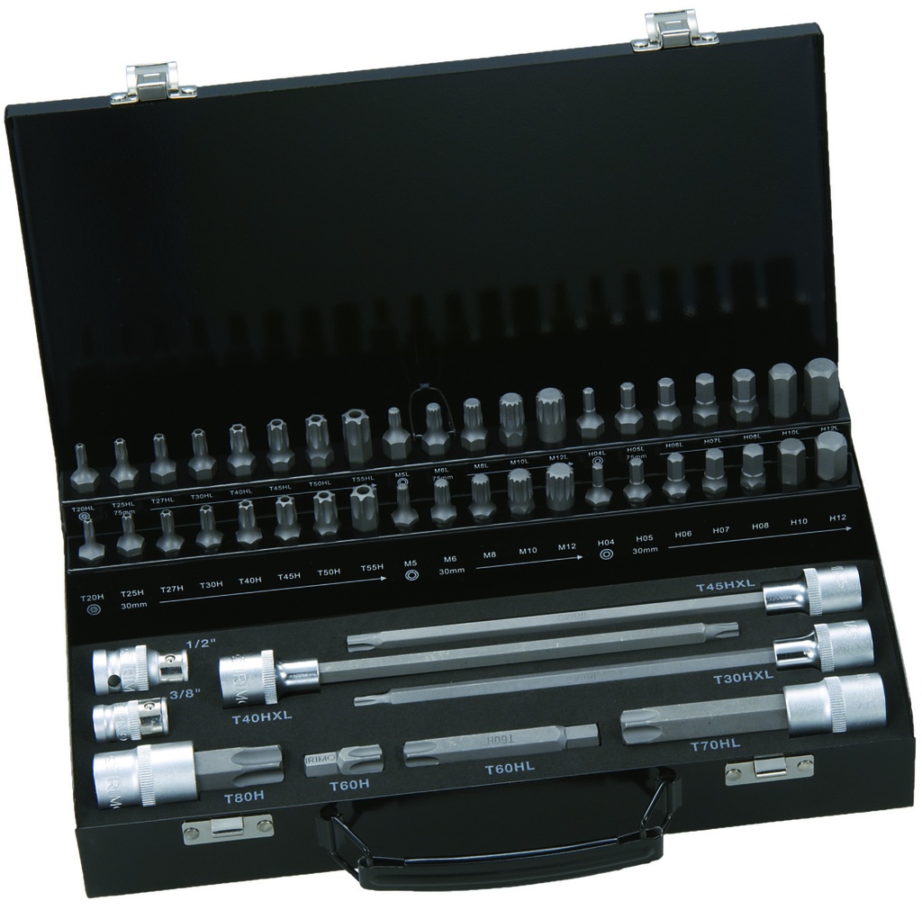 10mm otsakute kmpl 49 pcs Torx, HEX, XZN M