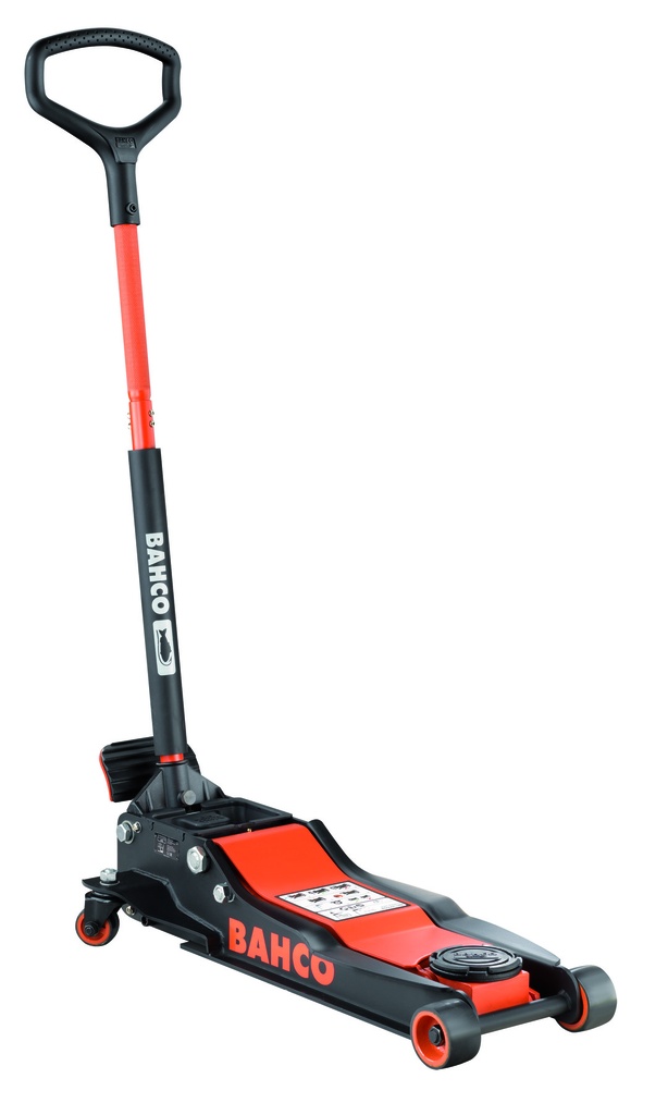 Bahco ratiņveida domkrats 3T, min 90mm, maks. 590mm, vēriens 885mm ar ātro pacelšanu