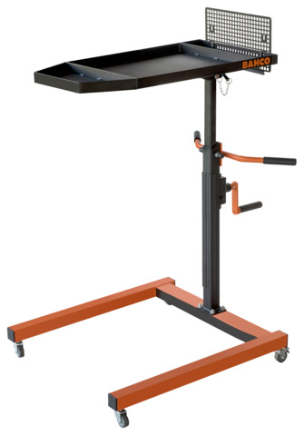 Adjustable height multi application table on wheels 820x442mm