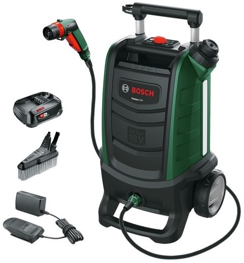 Akumulatora augstspiediena mazgātājs Bosch Fontus II (18V / 1x2,5Ah)