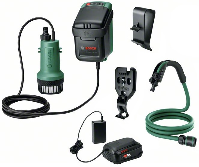 Akumulatora ūdens sūknis Bosch GardenPump 18V-2000 (18V / 1x2,5Ah)