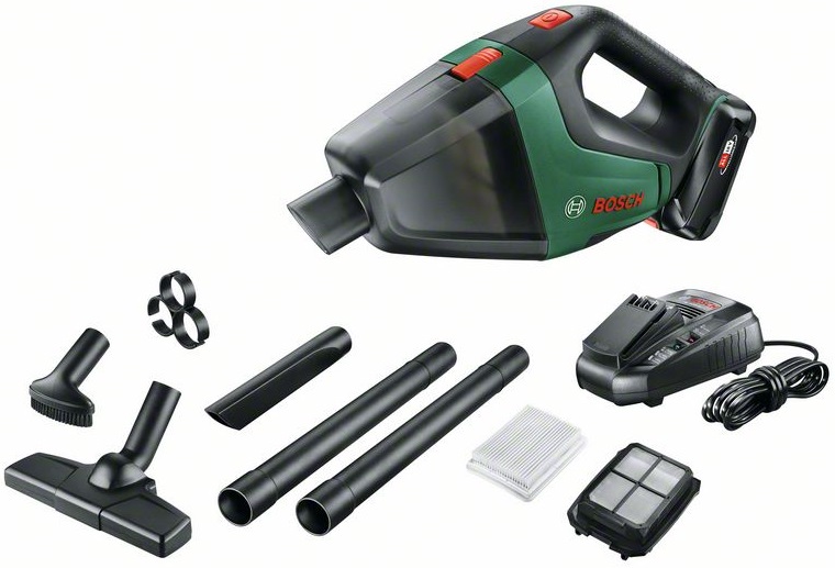Cordless dust extractor Bosch UniversalVac 18, (1x2.5Ah), 18V, 28 l/s