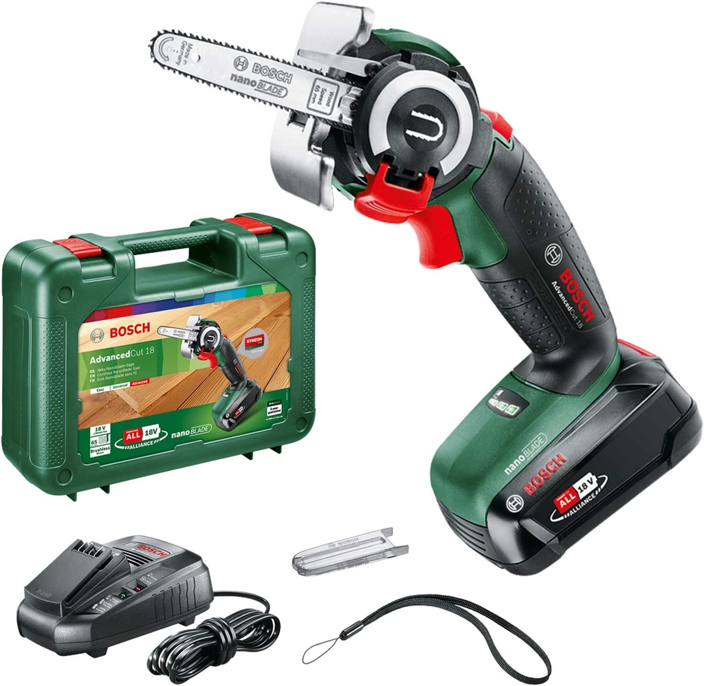 Akukettsaag Bosch Advanced Cut 18 "NanoBlade" (18V / 1x2.5Ah)