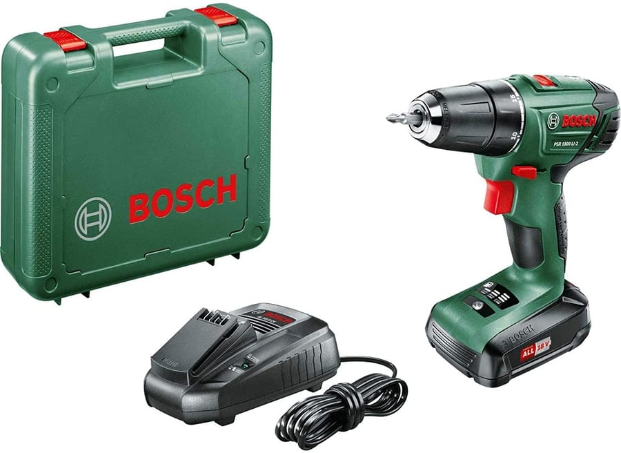 Akutrell Bosch PSR 1800 LI-2 (1x1,5Ah), 0-400 / 0-1.350 min.-1