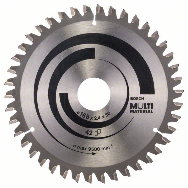Пильный диск 165x30/20x2.4/1.8mm, 42зуб, Multi Material