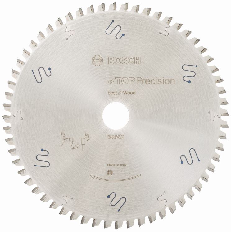 Bosch saeketas 305x30x2.3/1.8mm, 72T, TOP Precision täppislõigeteks puidus