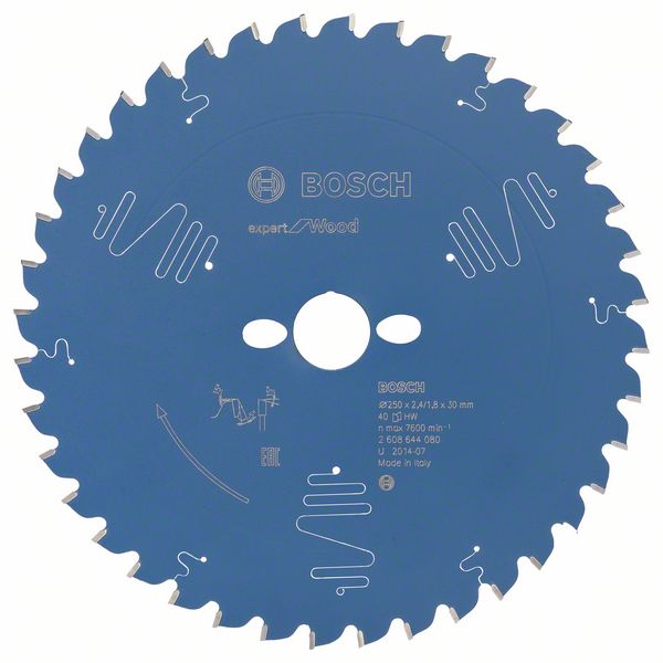 Bosch zāģa disks 250x30x2.4/1.8mm, WZ40, Expert Wood