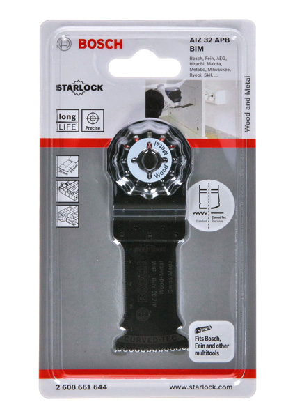 Multitool blade Bosch AIZ 32 APB wood+metal, 32mm, Starlock