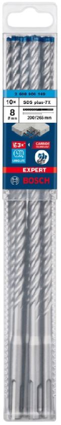 Bosch SDS+ 7X masonry drill Ø8*200*265mm - 10pcs