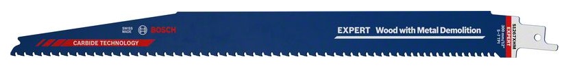 Reciprocating sawblade Bosch 300mm, 5-7TPI, S1267XHM Wood + metal, 10pcs