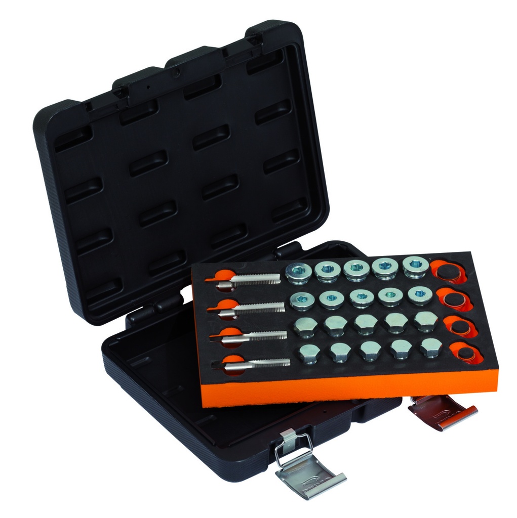 Oildrain plug thread rest set