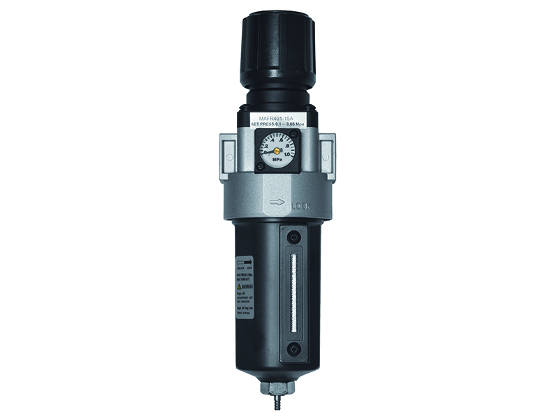 Gaisa padeves filtrs + regulātors 1,0 - 8,5 bar, 1/2",  maks. 3800 l/min