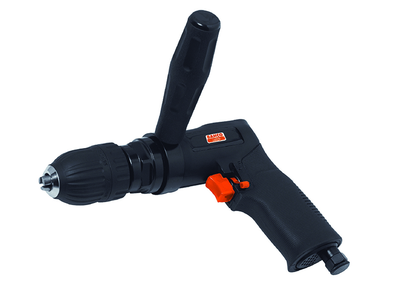 Pneumatic reversible drill with 13mm quick change chuck, max 450rpm 220W