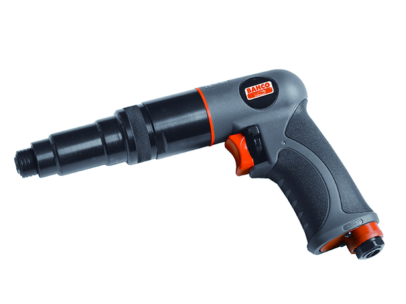 Pneumatic reversible screwdriver with adjustable clutch, 1-10Nm 1800rpm 1/4"