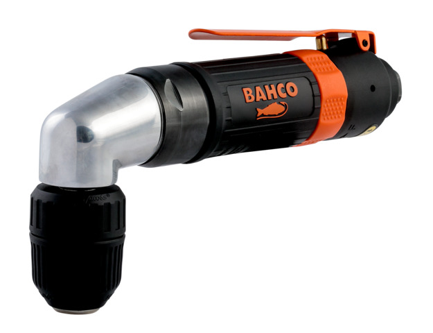 Pneumatic angle drill with 10mm quick change chuck, max 1400rpm