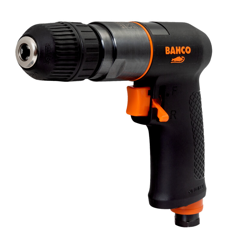 Pneumatic reversible drill with 10mm quick change chuck, max 2000rpm