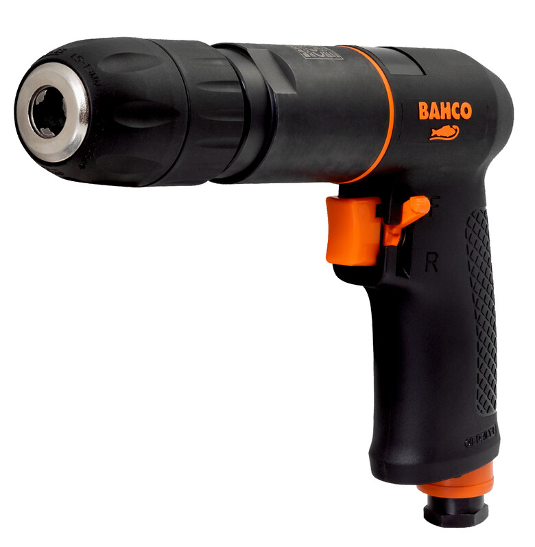 Pneumatic reversible drill with 13mm quick change chuck, max 800rpm