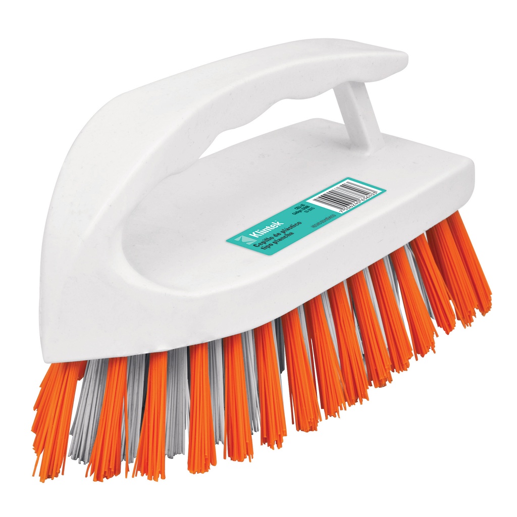 Scrub brush with ergonomic handle and 30mm PVC bristles, 140x50mm Klintek®