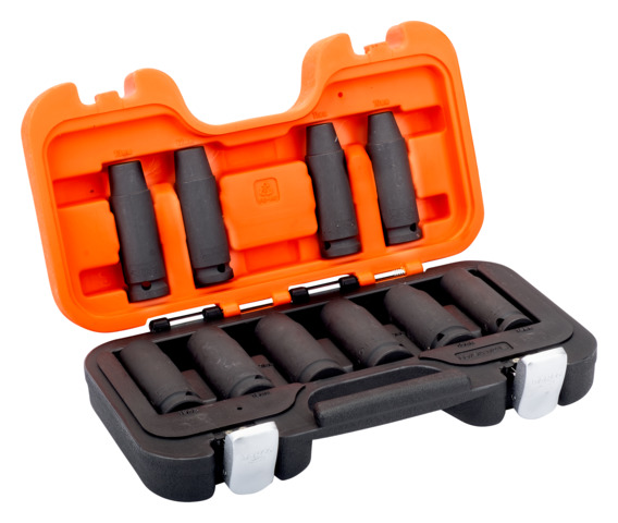 Pikkade kuuskant löökpadrunite kmpl 10-19mm 10 osa 1/2"