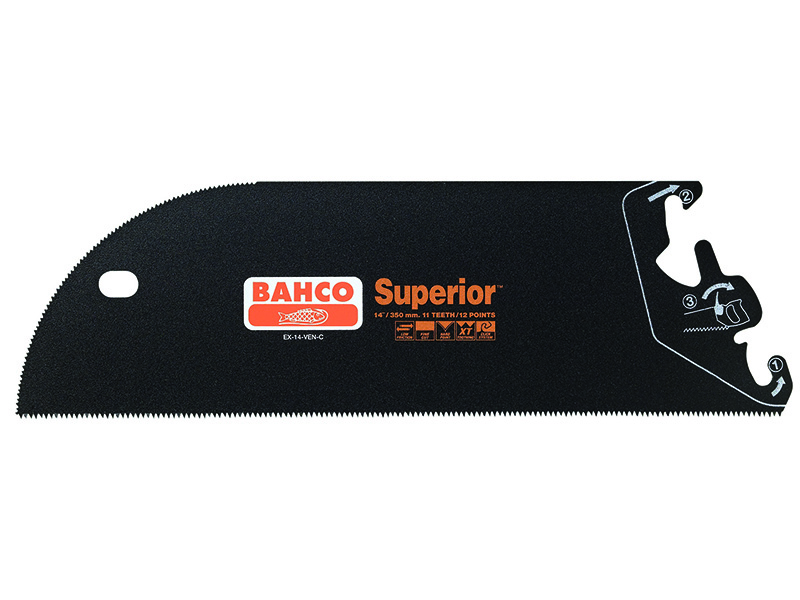 BHS maiņas zāģa asmenis Superior VEN 14"/350mm, 11/12 zobs, apaļa/zobaina priekša
