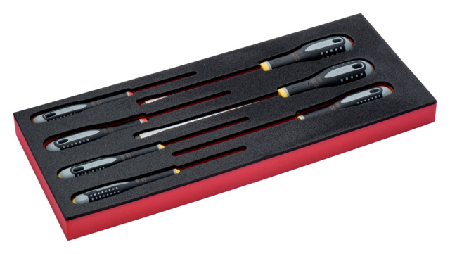 ERGO screwdriver set 7pcs Fit&Go foam, SL+PH