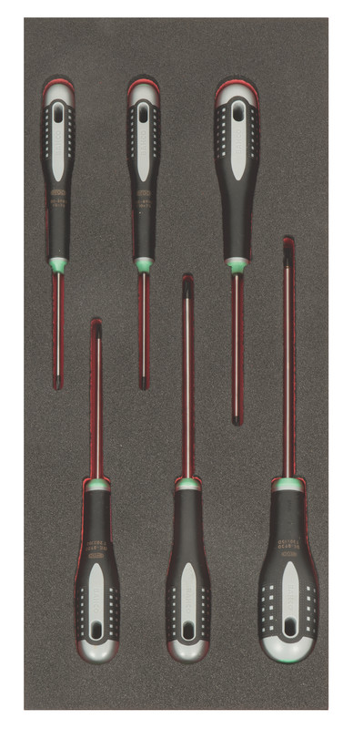 ERGO Torx screwdriver set 6pcs Fit&Go 1/3 - T8 - T10 - T15 - T20 - T25 - T30