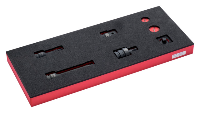Impact socket accessories set Bahco 7pcs 1/3 foam