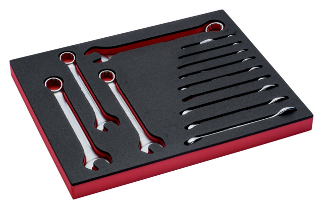 111Z Combination wrench set in 2/3 foam 13pcs