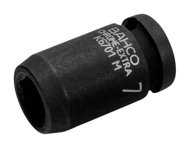 Hexagon impact socket K6701M 14mm, 1/4"