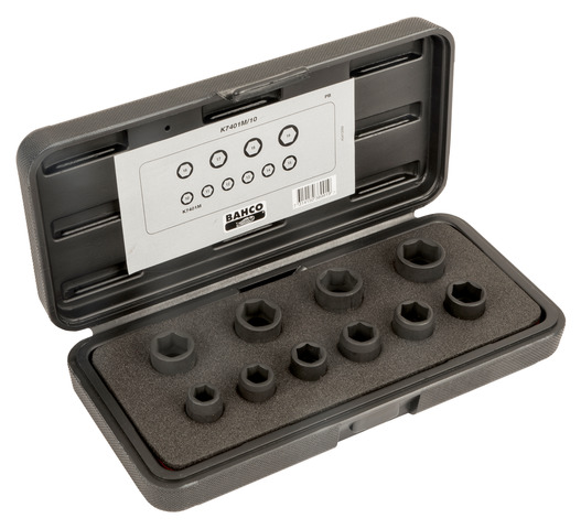 Löökpadrunite kmpl 3/8" 10-19mm 10osa