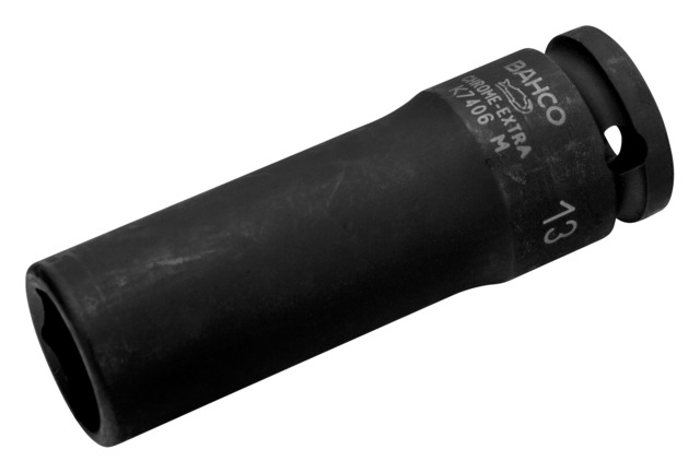 Hexagon deep impact socket K7406M 13mm, 3/8"