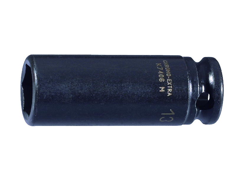 Kuuskant pikk löökpadrunvõti K7406M 17mm, 3/8"