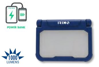 Worklight "book" LED 27xSMD 500/1000lm, rotating handle, rechargeable, power bank, IP54
