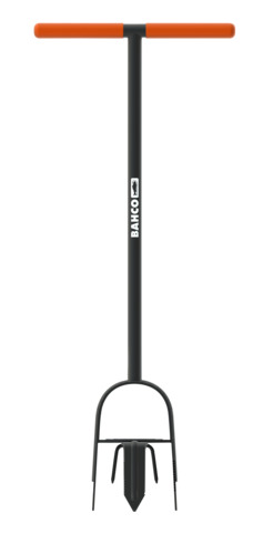 Kolm ühes kultivaator, aeraator ja umbrohu eemaldaja, terasest varre ja T-käepidemega, 1080mm