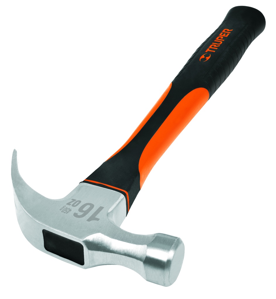 Curved claw hammer 33cm with fiberglass handle 450g Truper®