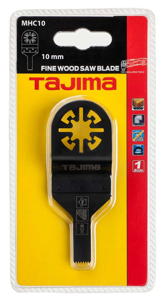 Daudzfunkcionāls zāģa asmens, 10 mm zāģēšana. Kokam, plastmasai un mīkstam metālam